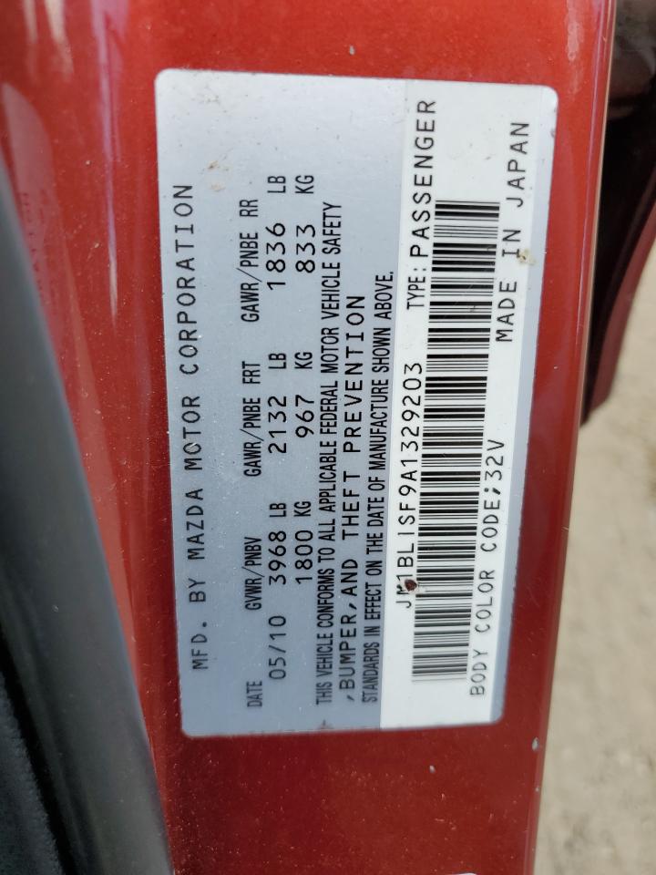 2010 Mazda 3 I VIN: JM1BL1SF9A1329203 Lot: 63192175