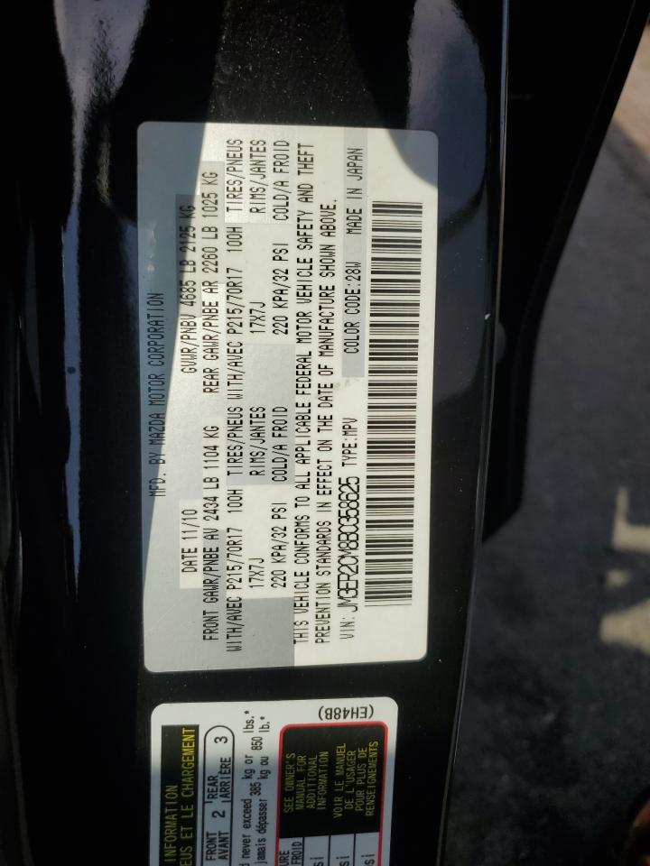 2011 Mazda Cx-7 VIN: JM3ER2CM8B0358625 Lot: 64105495