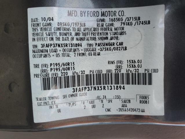 2005 FORD FOCUS ZX5  