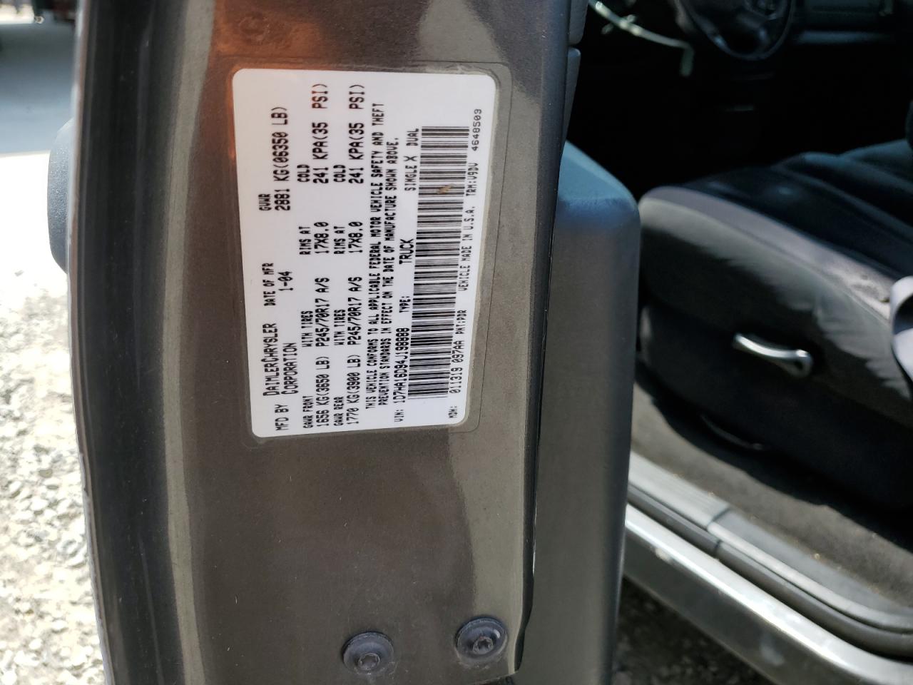 2004 Dodge Ram 1500 St VIN: 1D7HA16D94J198888 Lot: 65046655