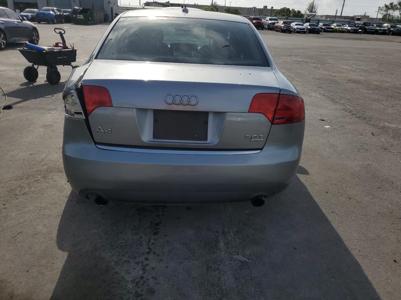 2007 Audi A4 2.0T Quattro VIN: WAUDF78E47A025171 Lot: 65220345
