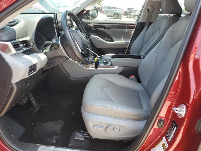  TOYOTA HIGHLANDER 2020 Бордовый
