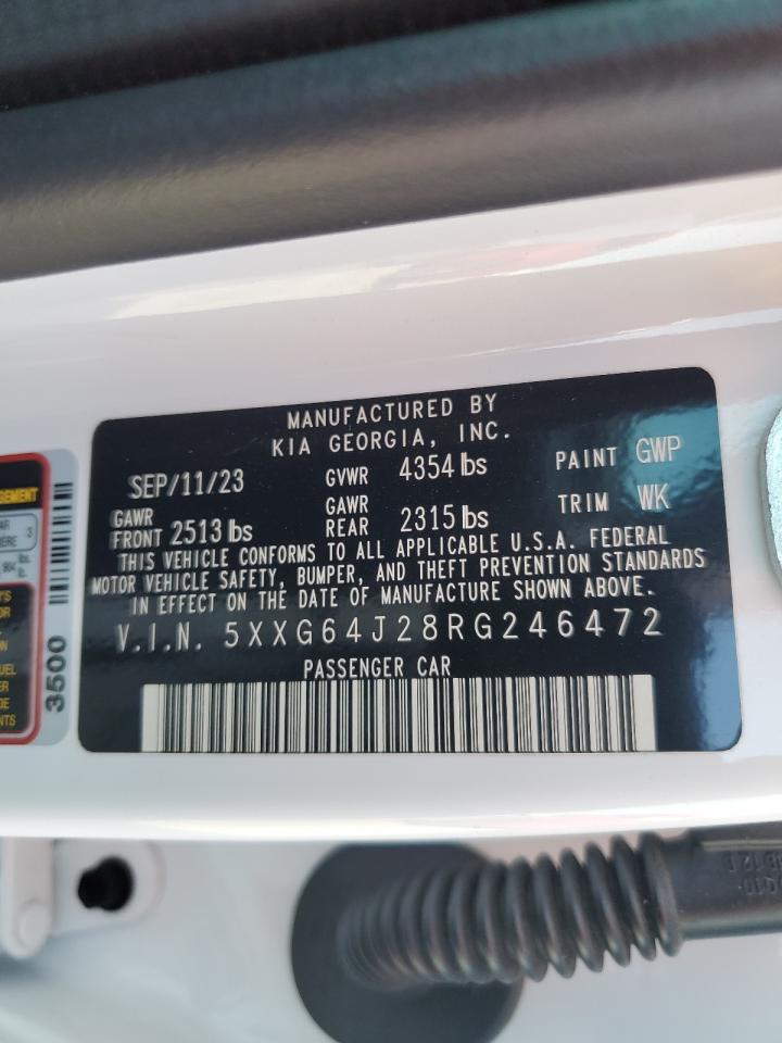 2024 Kia K5 Gt Line VIN: 5XXG64J28RG246472 Lot: 64796025