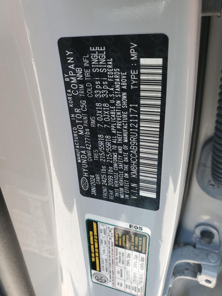 km8hccab9ru121171 KM8HCCAB9RU121171 2024 Hyundai Kona Sel
