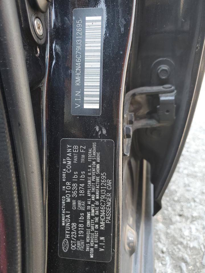 2009 Hyundai Accent Gls VIN: KMHCN46C79U312695 Lot: 65011765