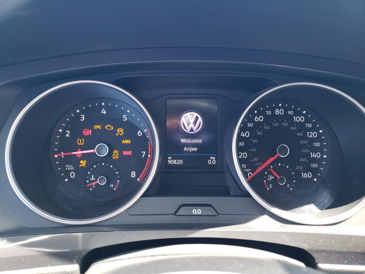 2020 Volkswagen Tiguan Se VIN: 3VV2B7AX1LM131626 Lot: 65027935