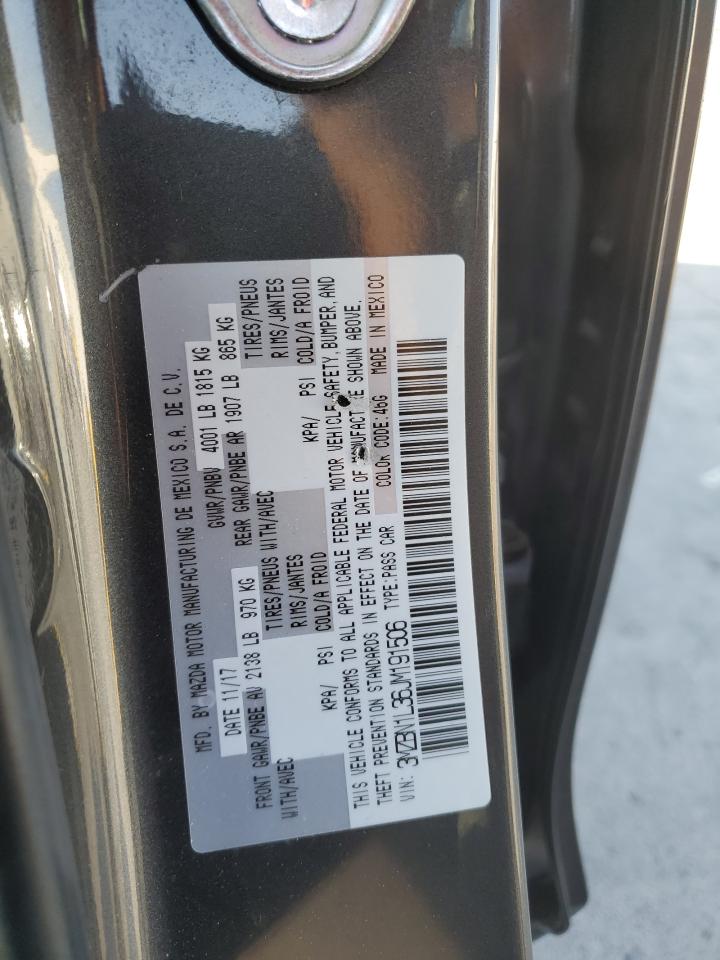 2018 Mazda 3 Touring VIN: 3MZBN1L36JM191506 Lot: 64443255