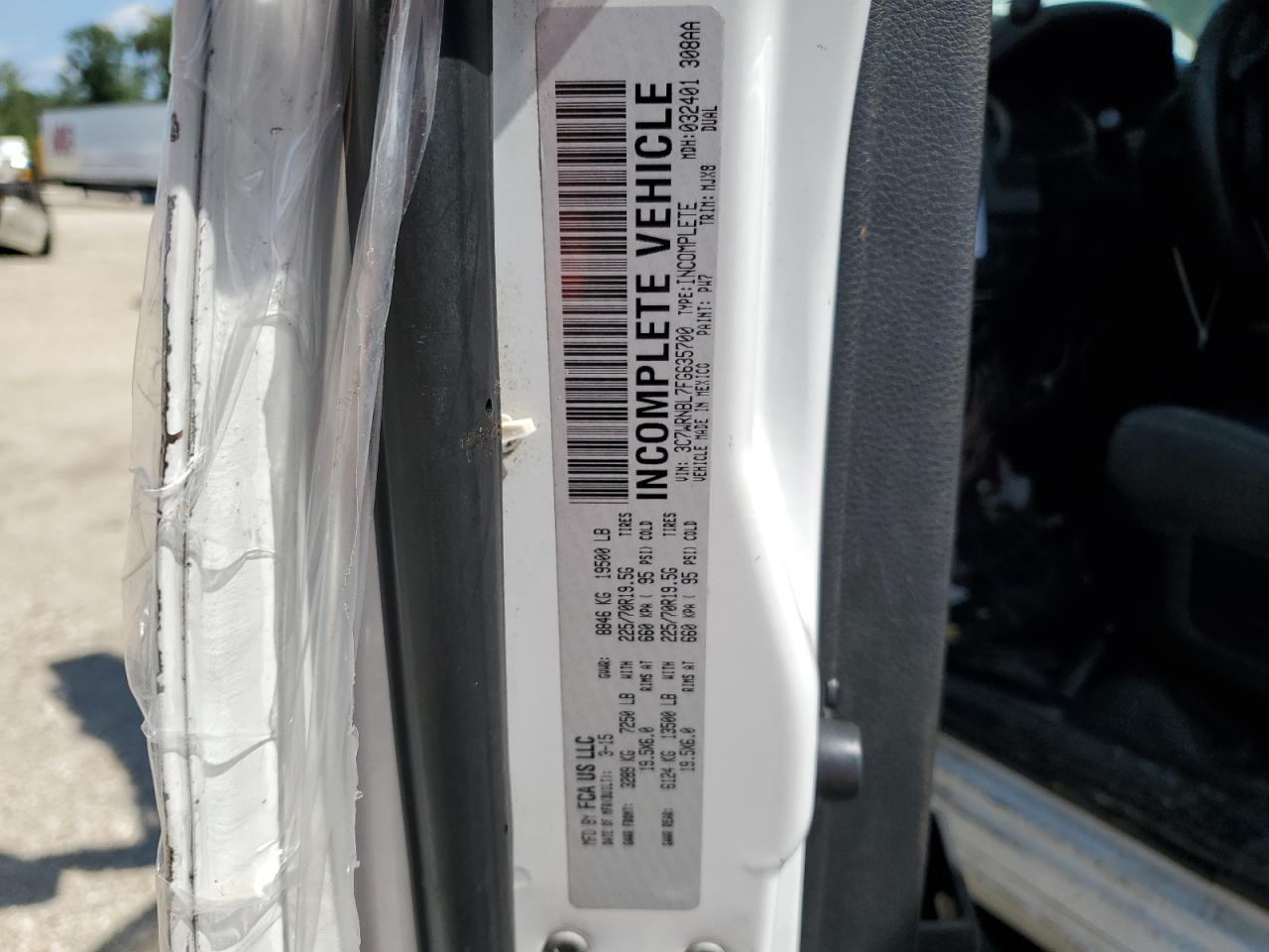 2015 Ram 5500 - Construction Trucks Cable Placer Bucket Truck VIN: 3C7WRNBL7FG635700 Lot: 66433875