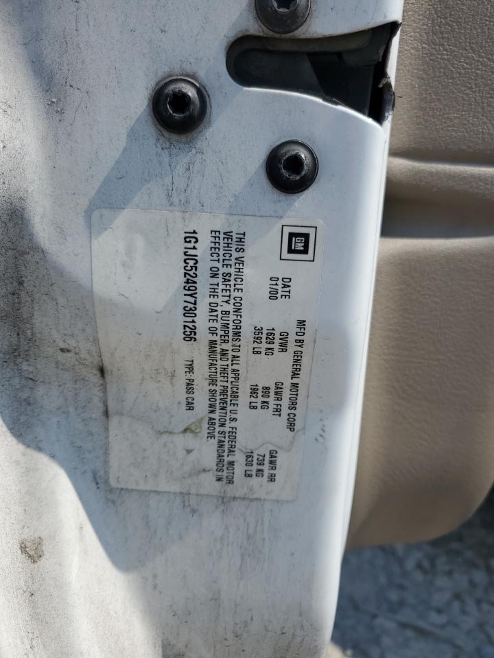 1g1jc5249y7301256 1G1JC5249Y7301256 2000 Chevrolet Cavalier