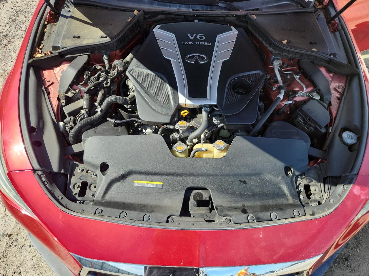 2018 Infiniti Q60 Red Sport 400 VIN: JN1FV7EK7JM530784 Lot: 65099335