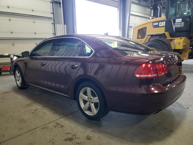  VOLKSWAGEN PASSAT 2014 Bordowy