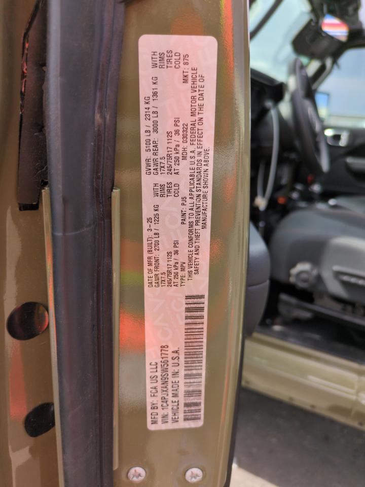 1c4pjxan9sw561778 1C4PJXAN9SW561778 2025 Jeep Wrangler Sport