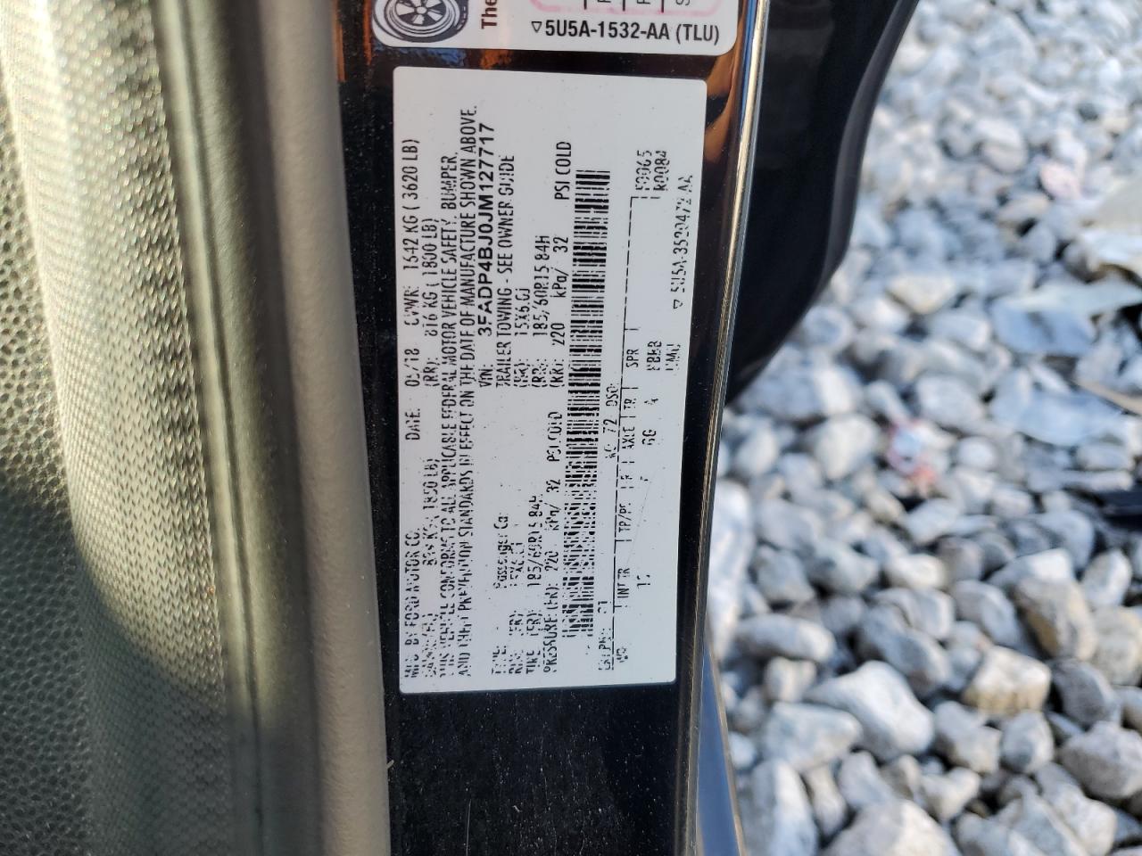2018 Ford Fiesta Se VIN: 3FADP4BJ0JM127717 Lot: 64473775