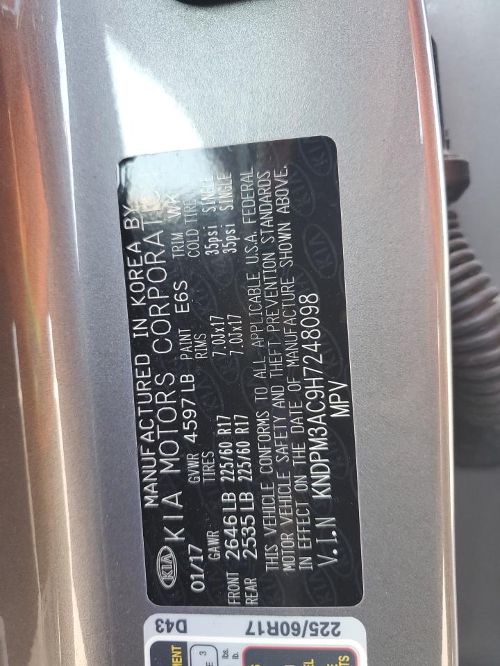 kndpm3ac9h7248098 KNDPM3AC9H7248098 2017 Kia Sportage Lx
