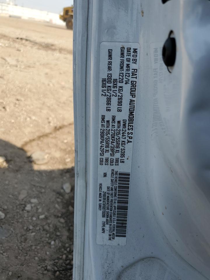 2015 Ram Promaster City VIN: ZFBERFATXF6970096 Lot: 63300835