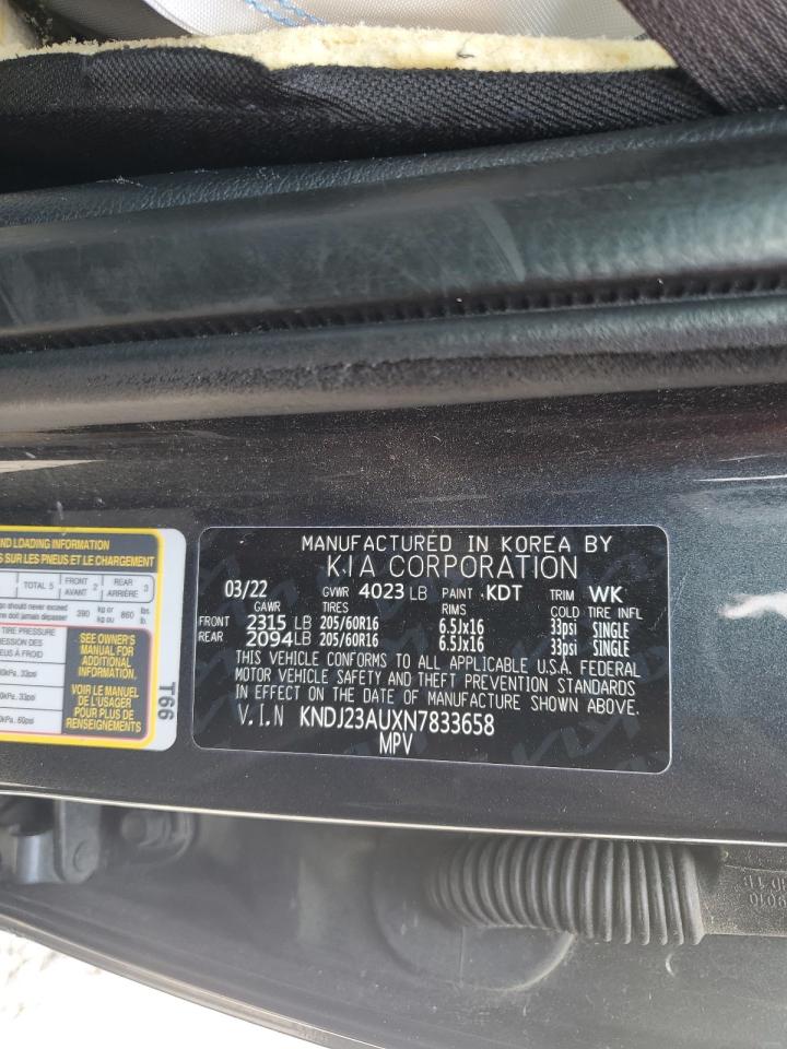 2022 Kia Soul Lx VIN: KNDJ23AUXN7833658 Lot: 63737735