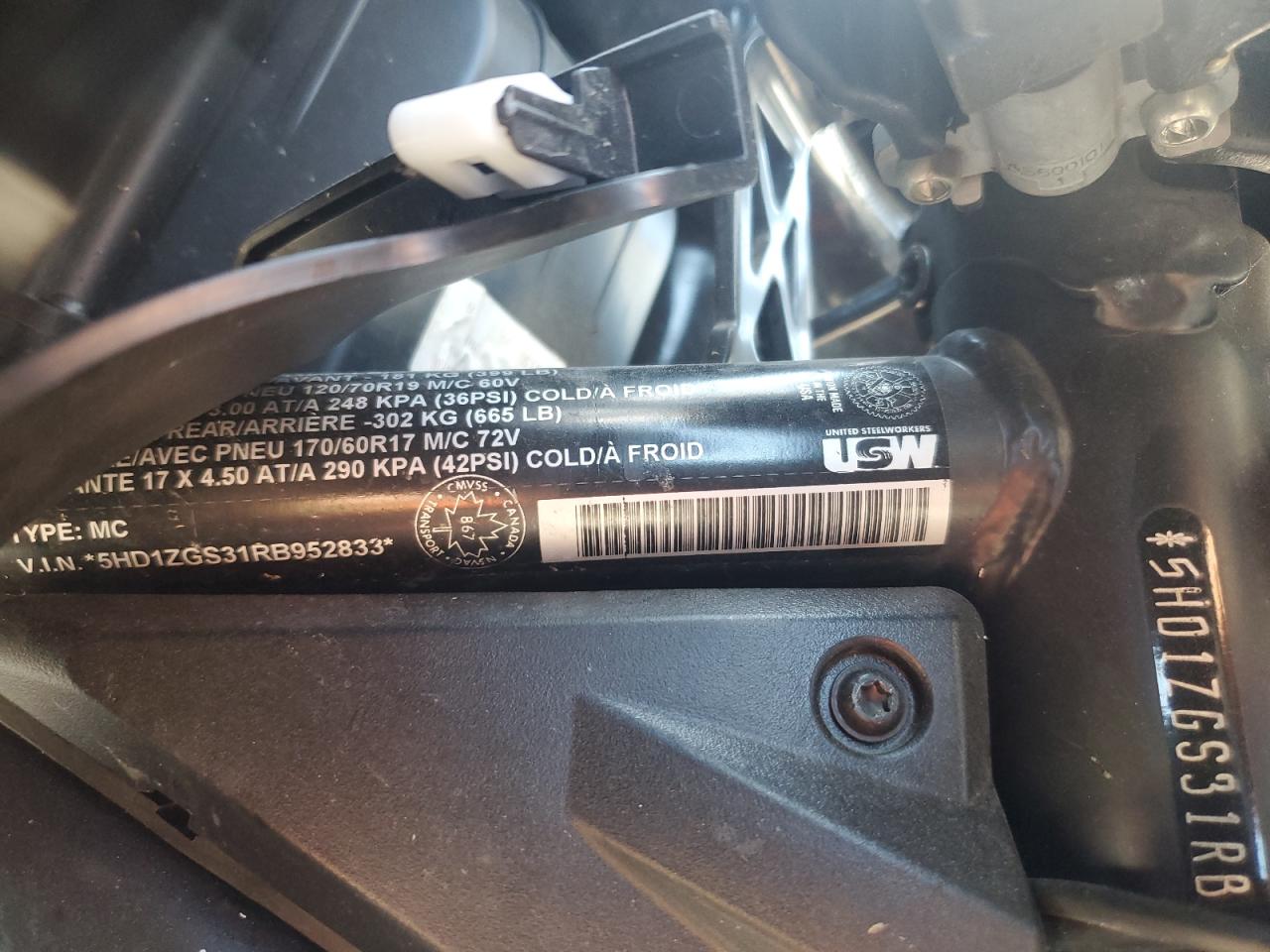 2024 Harley-Davidson Ra1250 Se VIN: 5HD1ZGS31RB952833 Lot: 62760615