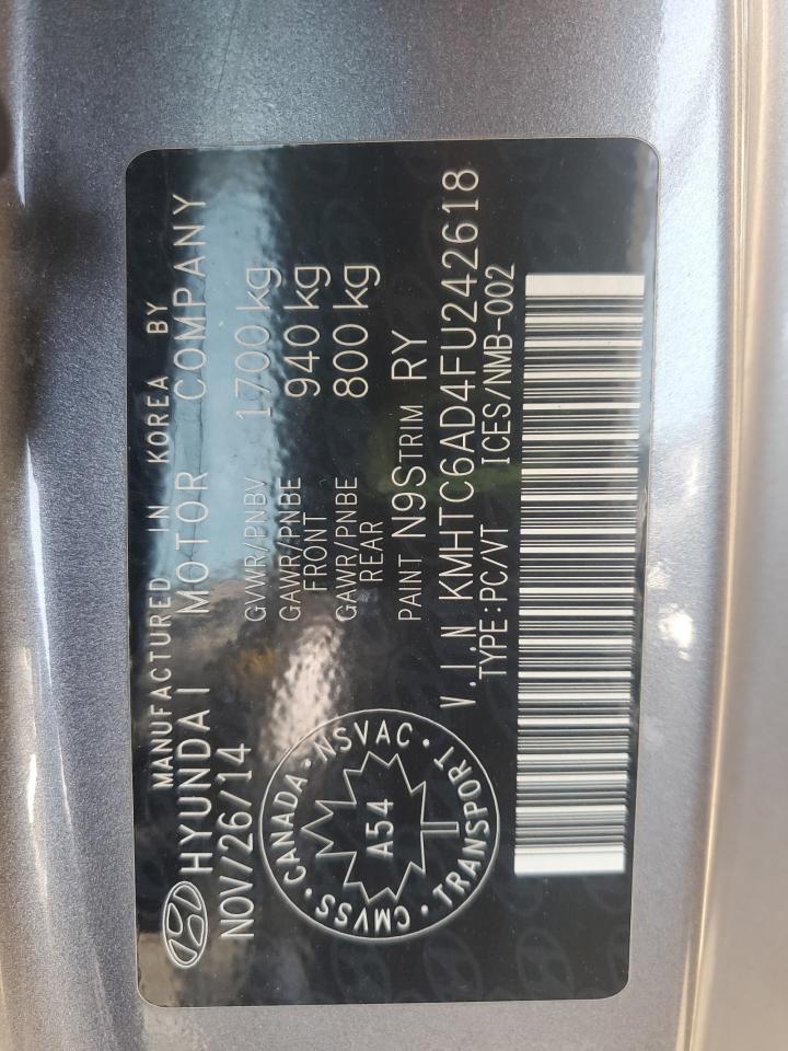 kmhtc6ad4fu242618 KMHTC6AD4FU242618 2015 Hyundai Veloster