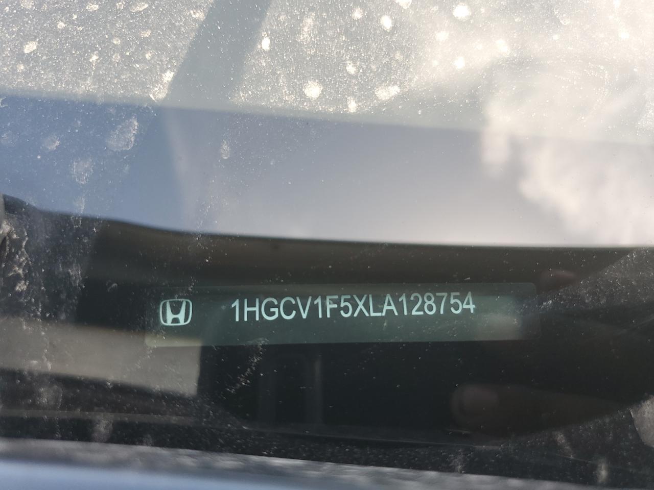 2020 Honda Accord Exl VIN: 1HGCV1F5XLA128754 Lot: 64278455