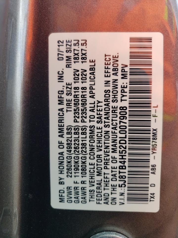 2013 Acura Rdx Technology VIN: 5J8TB4H52DL007908 Lot: 64149295