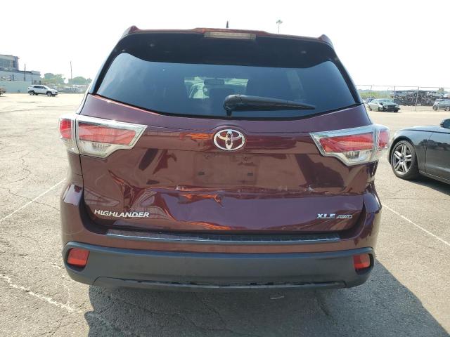  TOYOTA HIGHLANDER 2016 Бургунди