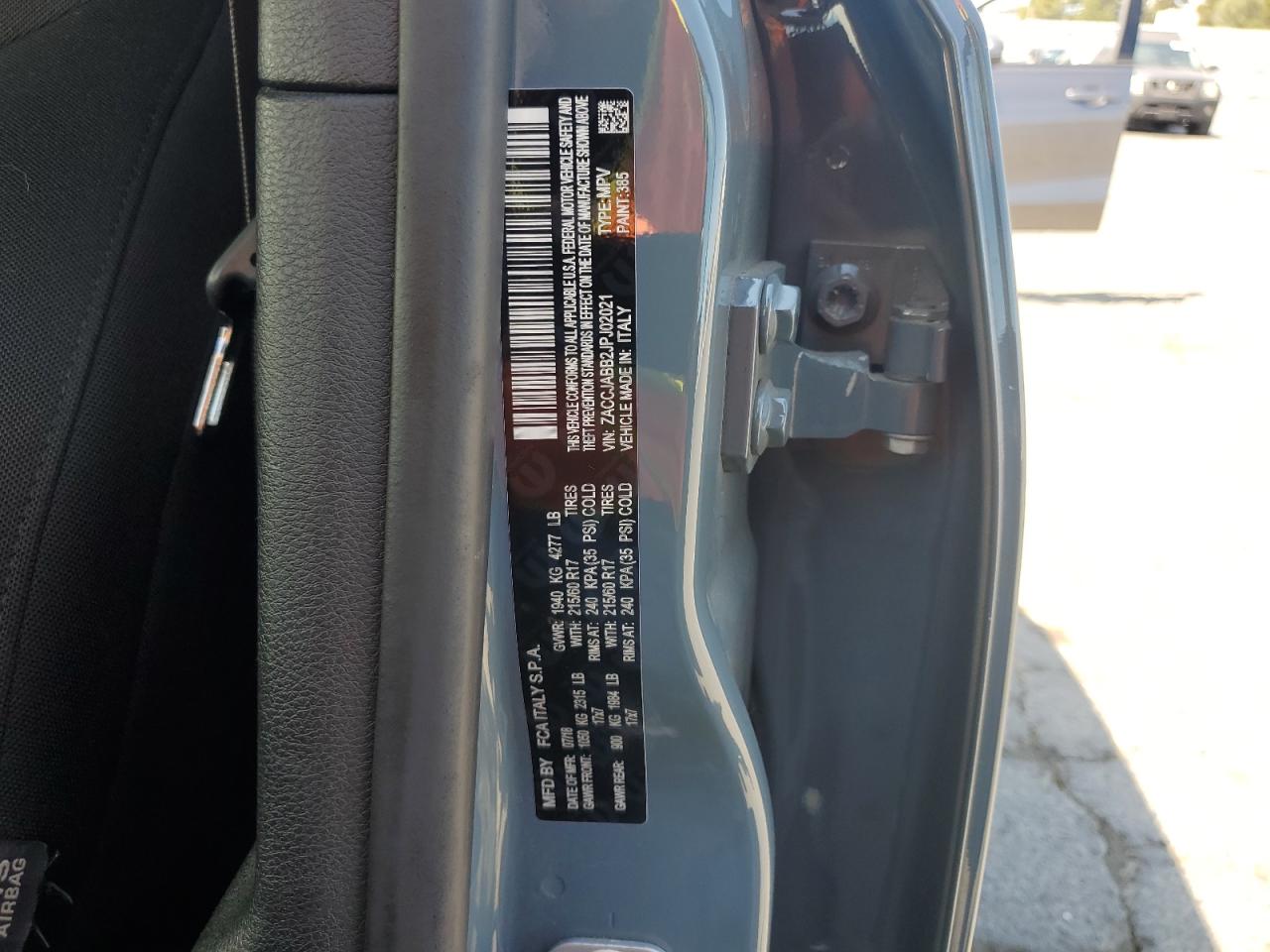 2018 Jeep Renegade Latitude VIN: ZACCJABB2JPJ02021 Lot: 65237335