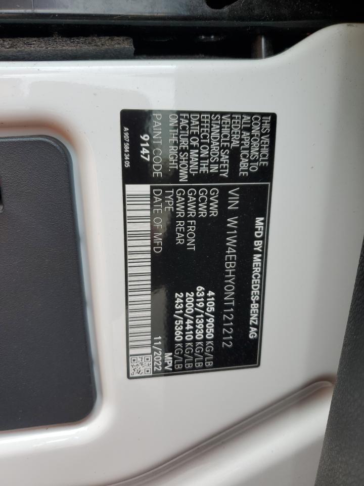 w1w4ebhy0nt121212 W1W4EBHY0NT121212 2022 Mercedes-Benz Sprinter 2500