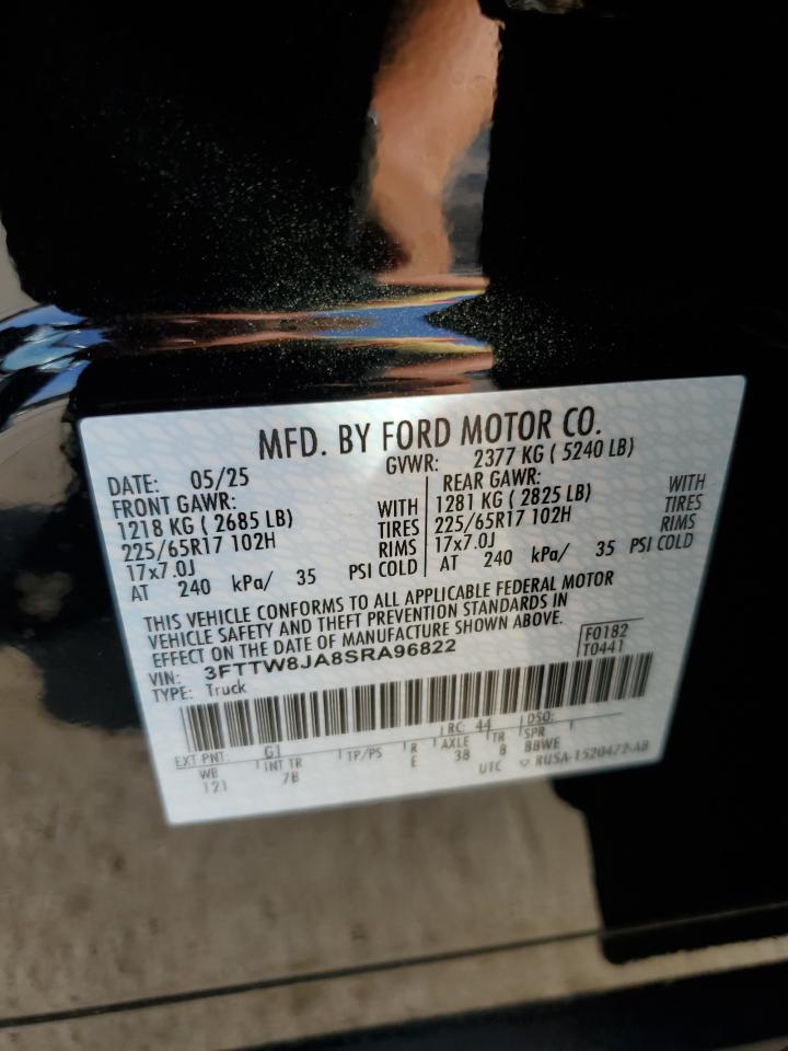 3fttw8ja8sra96822 3FTTW8JA8SRA96822 2025 Ford Maverick Xlt