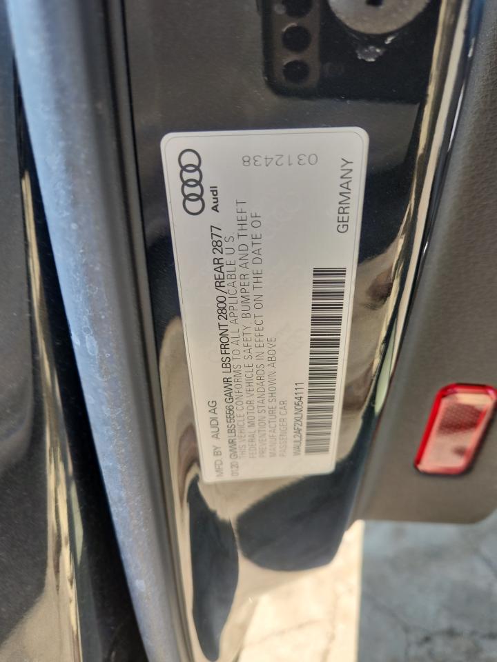 waul2af2xln054111 WAUL2AF2XLN054111 2020 Audi A6 Premium Plus