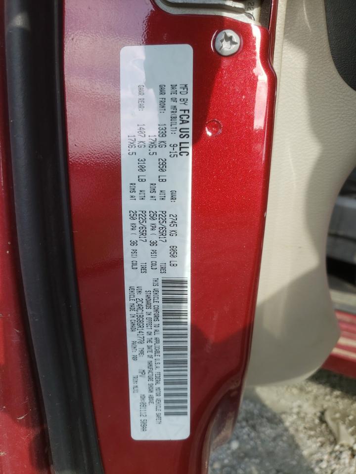 2016 Chrysler Town & Country Touring VIN: 2C4RC1BG8GR141770 Lot: 65234085