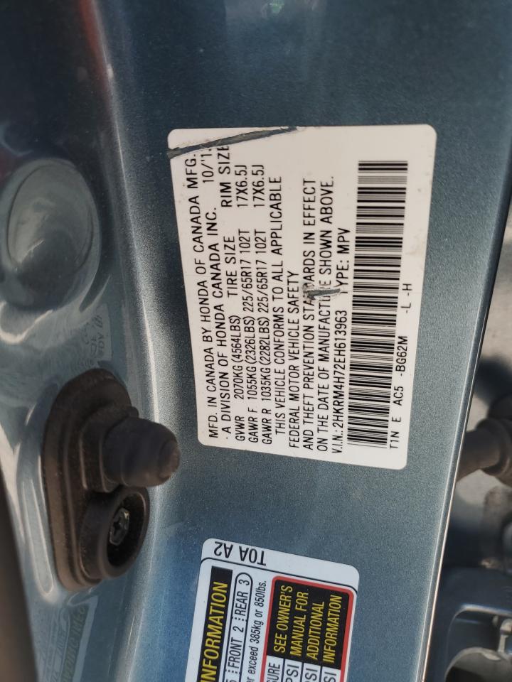 2HKRM4H72EH613963 2014 Honda Cr-V Exl