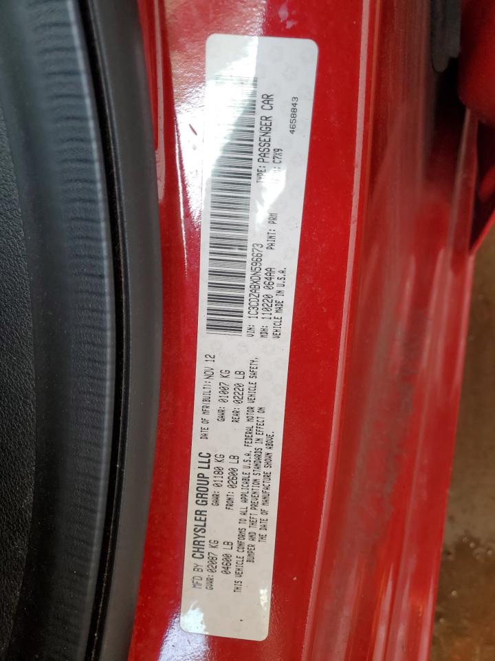 2013 Dodge Avenger Se VIN: 1C3CDZABXDN596673 Lot: 63998495