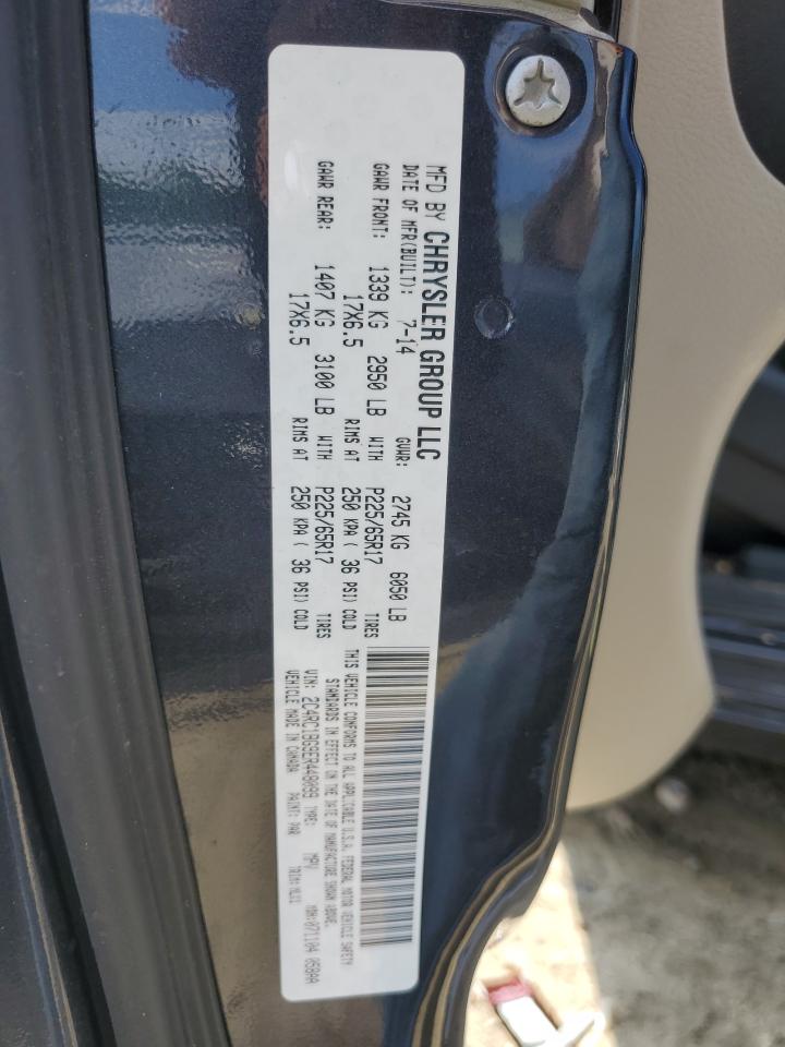 2014 Chrysler Town & Country Touring VIN: 2C4RC1BG9ER448099 Lot: 64838325