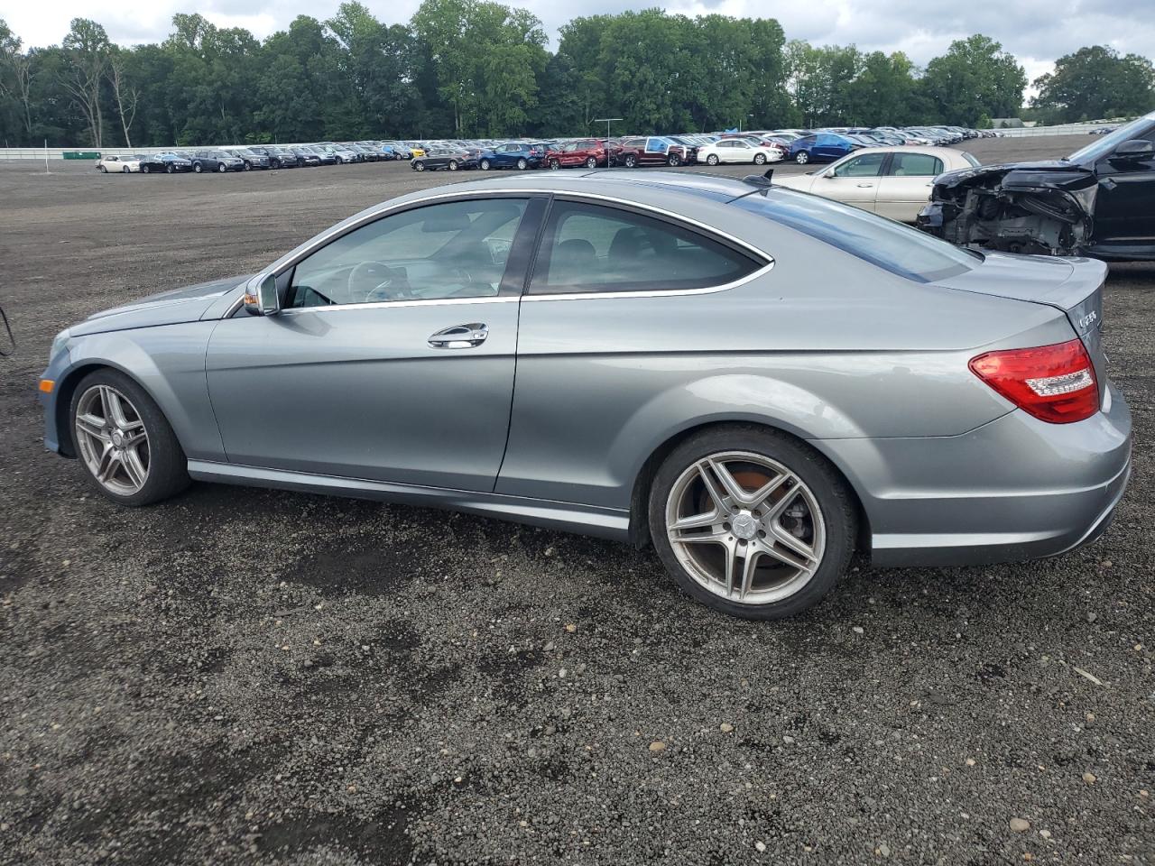 2013 Mercedes-Benz C 250 grey coupe gas WDDGJ4HB4DG025656 photo #3