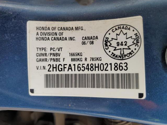 2008 HONDA CIVIC LX  