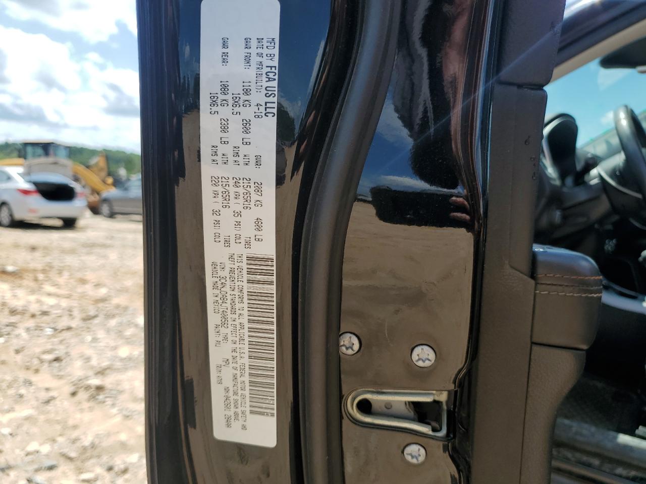 2018 Jeep Compass Sport VIN: 3C4NJDAB4JT400562 Lot: 64627345