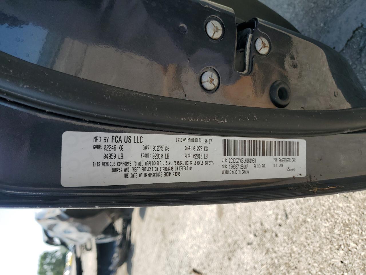 2018 Dodge Challenger Sxt VIN: 2C3CDZAG5JH161933 Lot: 64328445