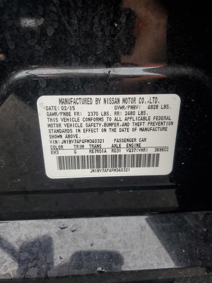 2015 Infiniti Q50 Base VIN: JN1BV7AP4FM340321 Lot: 64971105