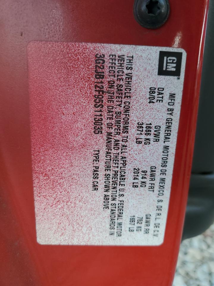 3G2JB12F95S113035 2005 Pontiac Sunfire