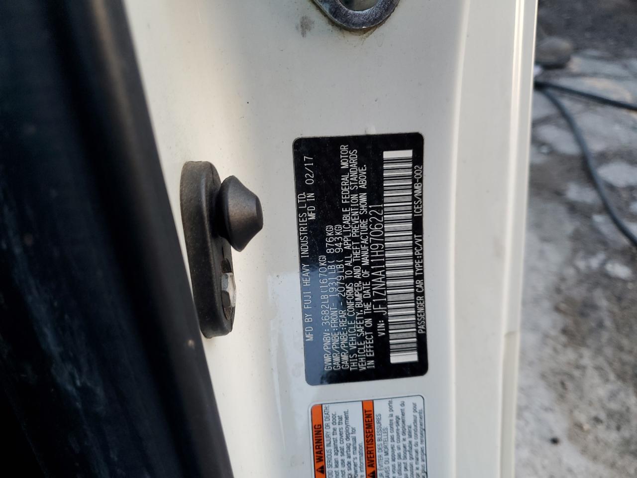 2017 Toyota 86 Base VIN: JF1ZNAA11H9706221 Lot: 63605185