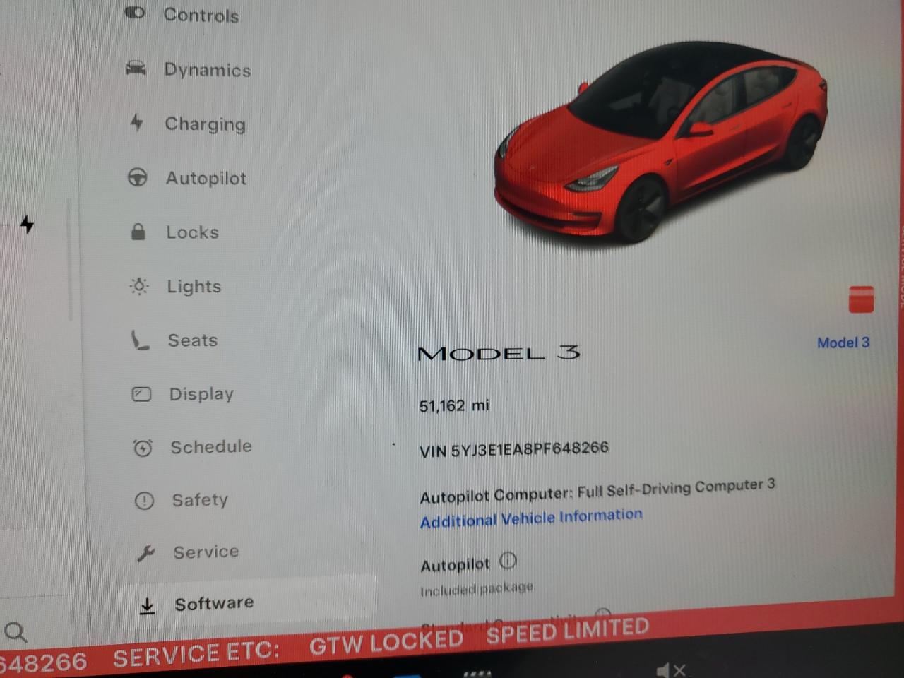2023 Tesla Model 3 VIN: 5YJ3E1EA8PF648266 Lot: 63013365