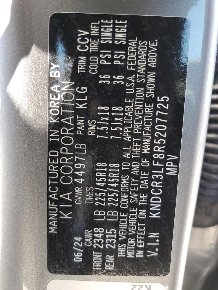 2024 Kia Niro Sx Touring VIN: KNDCR3LF8R5207725 Lot: 63698575