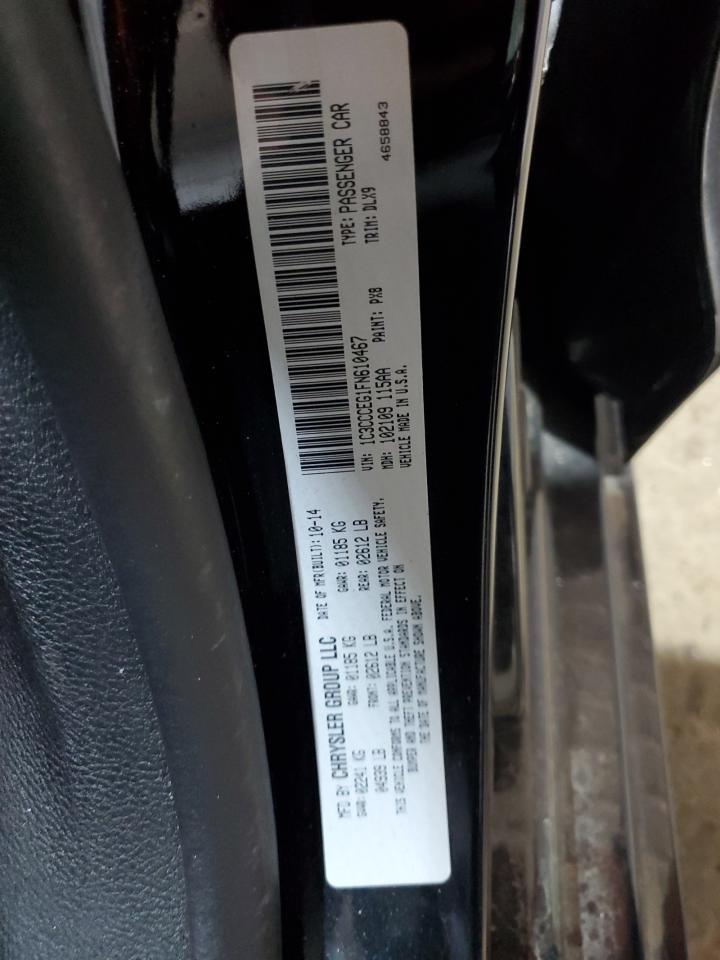 2015 Chrysler 200 C VIN: 1C3CCCEG1FN610467 Lot: 63431885