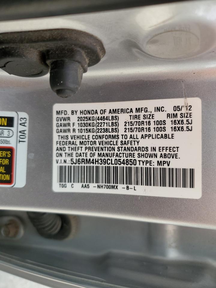 2012 Honda Cr-V Lx VIN: 5J6RM4H39CL054850 Lot: 80057835