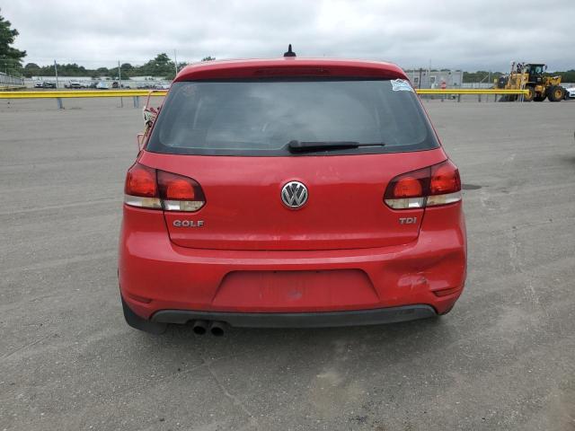  VOLKSWAGEN GOLF 2012 Красный