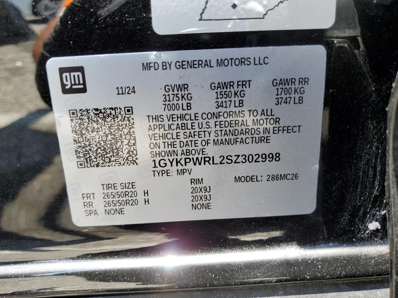 2025 Cadillac Lyriq Sport VIN: 1GYKPWRL2SZ302998 Lot: 65212685
