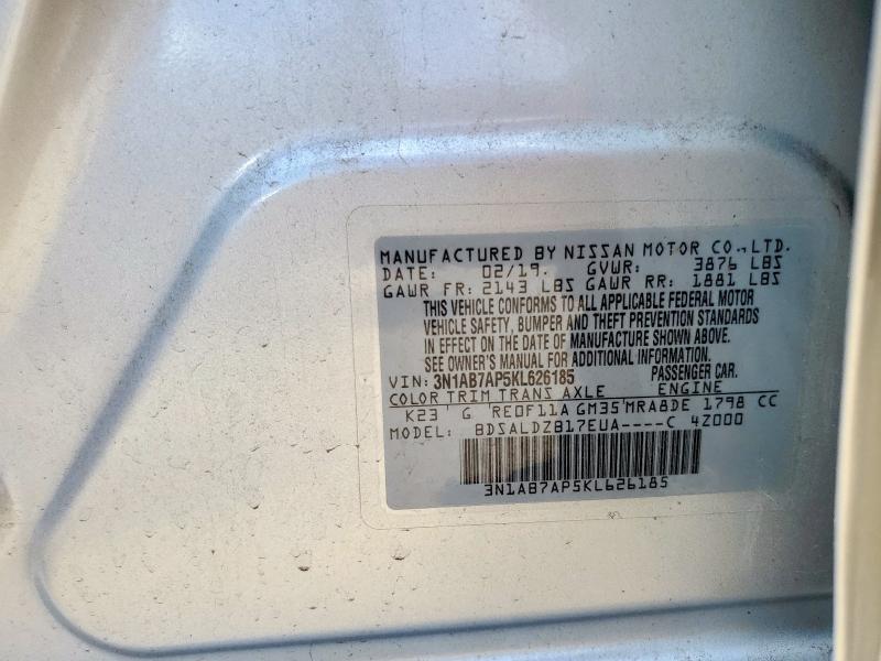 2019 NISSAN SENTRA S  