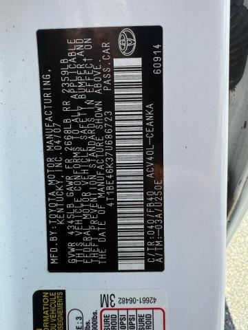 2007 TOYOTA CAMRY CE  
