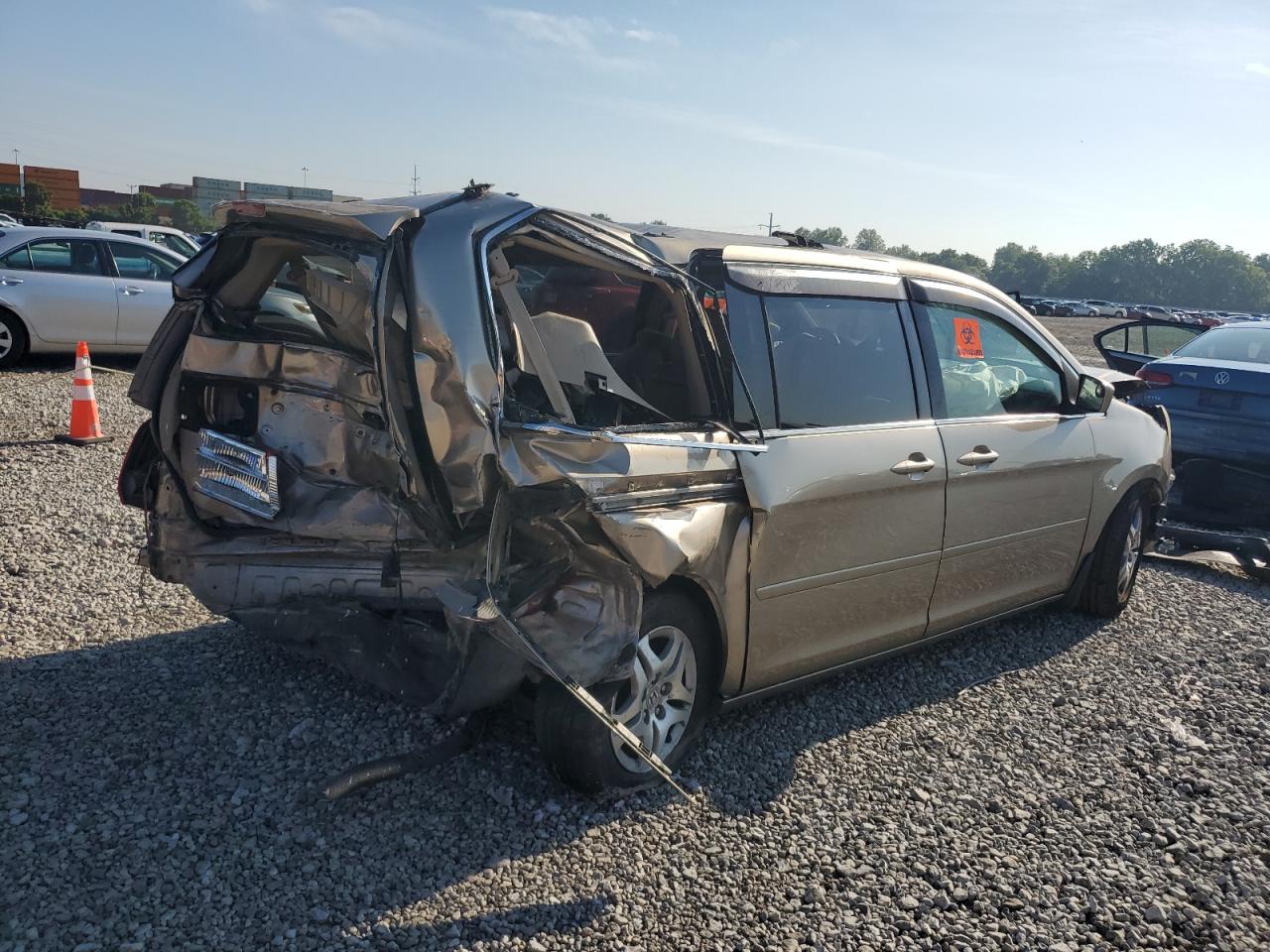 2005 Honda Odyssey Ex gold null gas 5FNRL38495B403331 photo #4