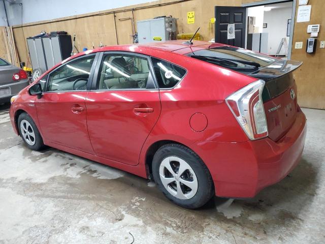  TOYOTA PRIUS 2013 Red